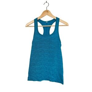 Lululemon Swiftly Tech Racerback Tank Top 2.0 Blue Turquoise Space Dye Size 6